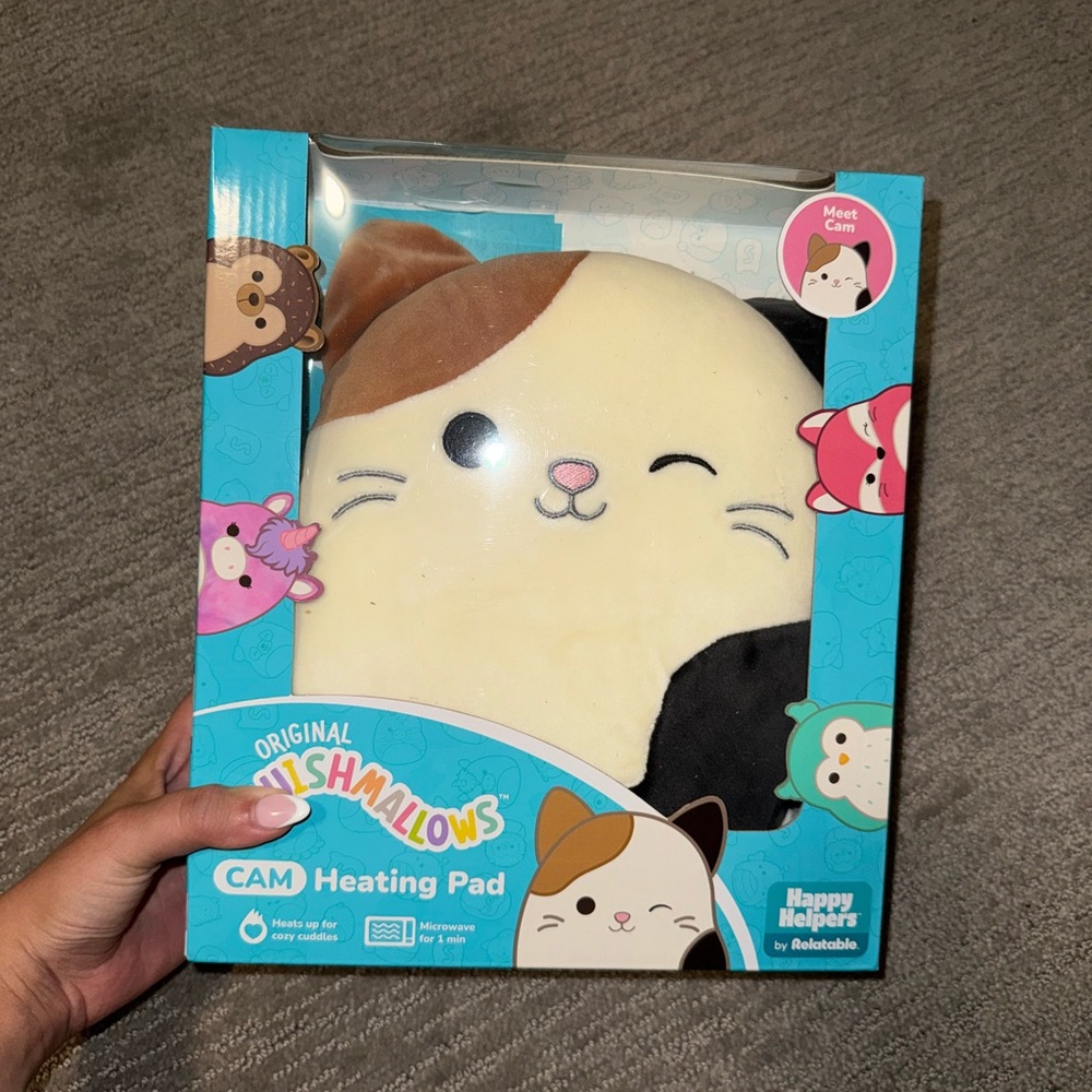 Squishmallows Cam Heating Pad -‎ Cream and Brown